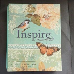 TYNDALE Inspire Creative Journaling Bible NLT- Mint and Gold